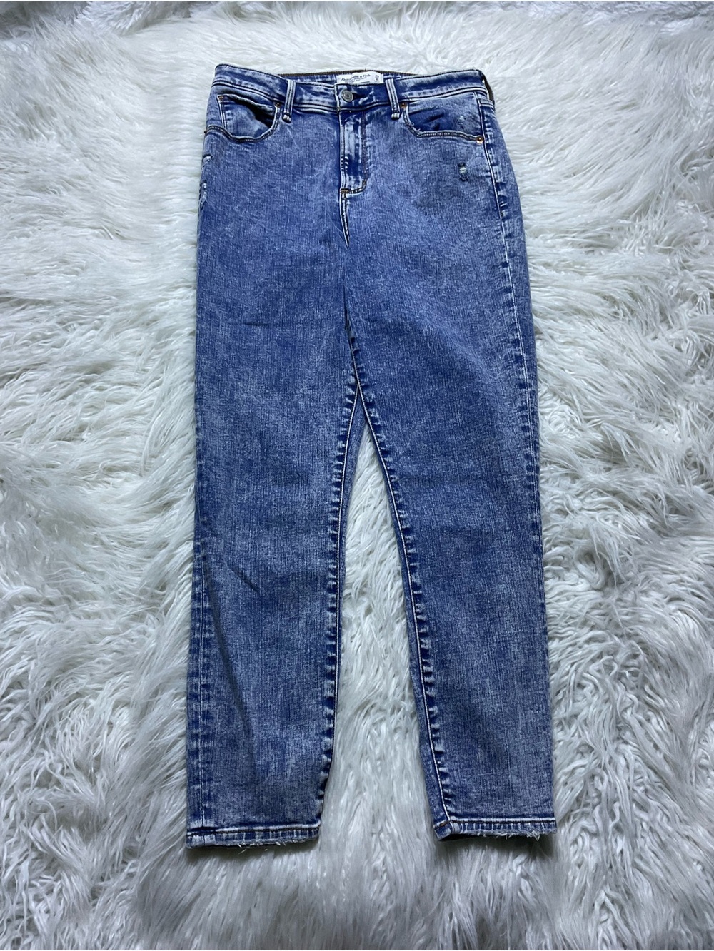 Abercrombie Curve Love The Super Skinny Ankle High Rise Jeans